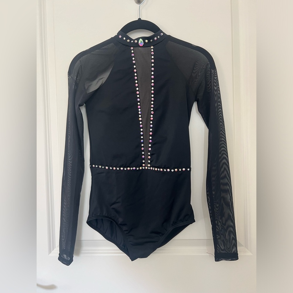 Black one piece dance costume